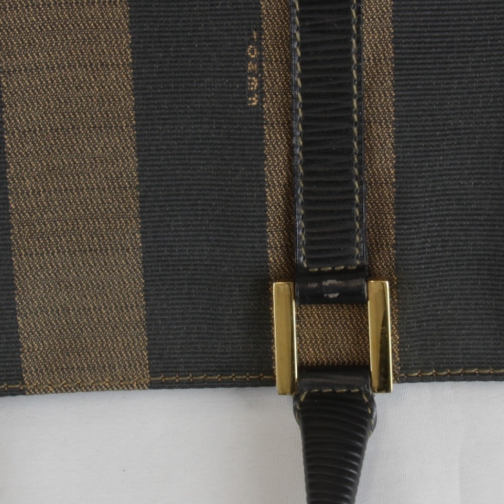 FENDI Pequin Boat-Shaped Tote Bag, Canvas, Brown, Women's - Picture 13 of 13
